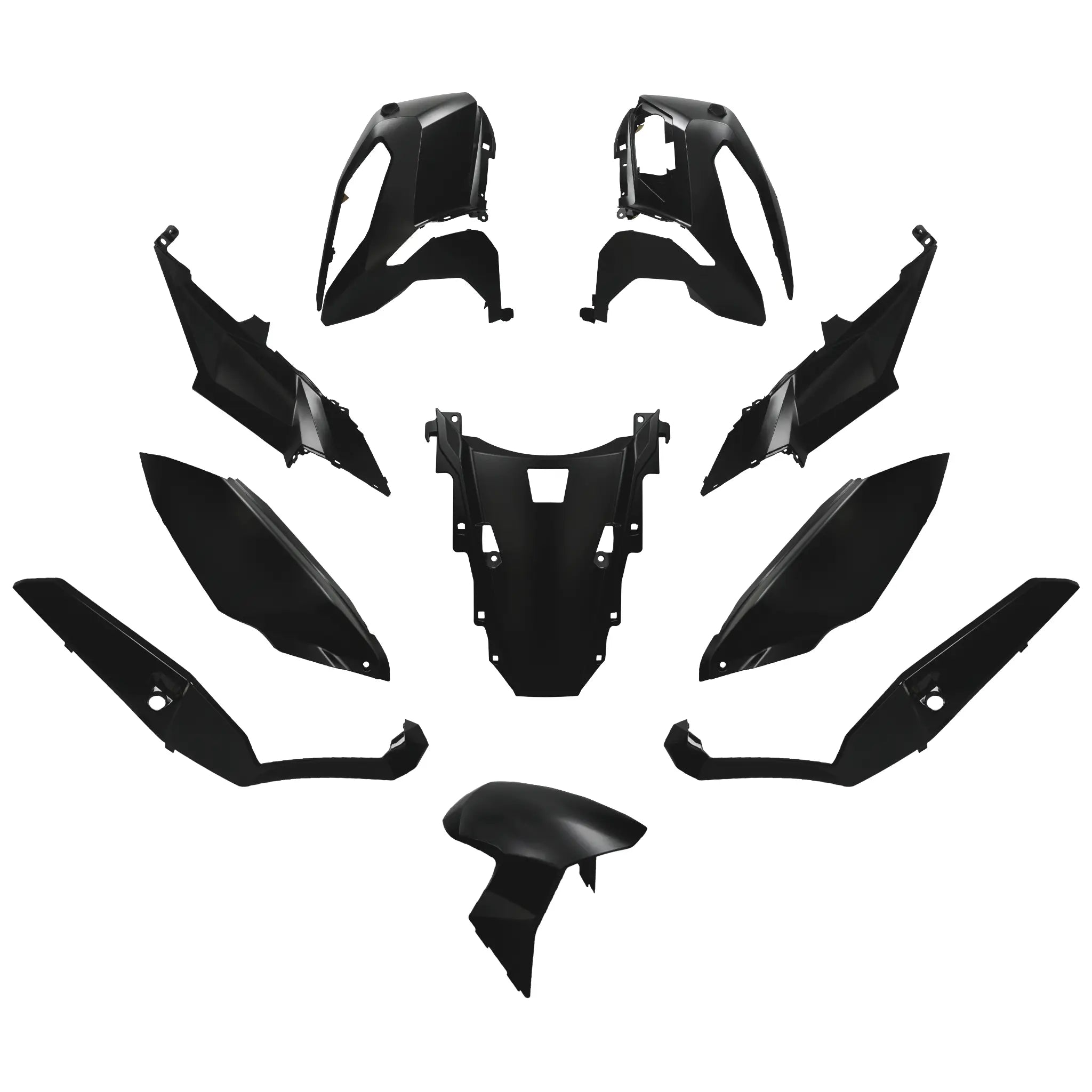 Kit carenados Honda XADV 750 21-23 10 piezas Negro mate metalizado AllPro