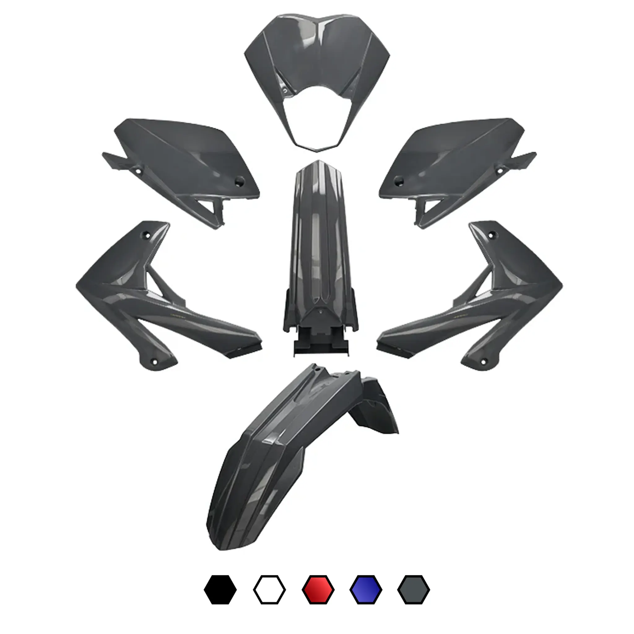 Kit Carenados Rieju MRT 50 plástico inyectado 7 piezas AllPro