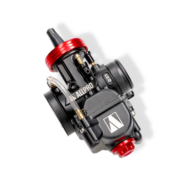 Carburador tipo PWK cuerpo negro tapa CNC rojo AllPro
