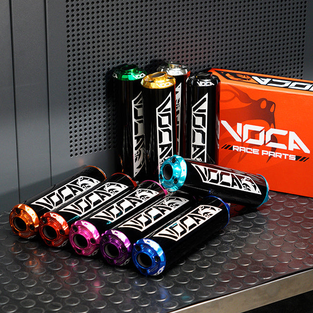 Silenciador VOCA Aluminio CNC negro - cazoleta de color