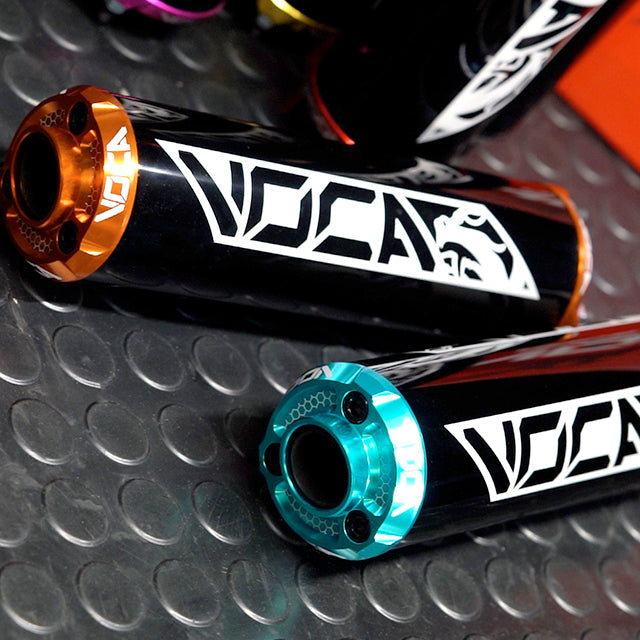 Silenciador VOCA Aluminio CNC negro - cazoleta de color