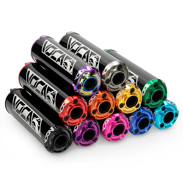 Silenciador VOCA Aluminio CNC negro - cazoleta de color