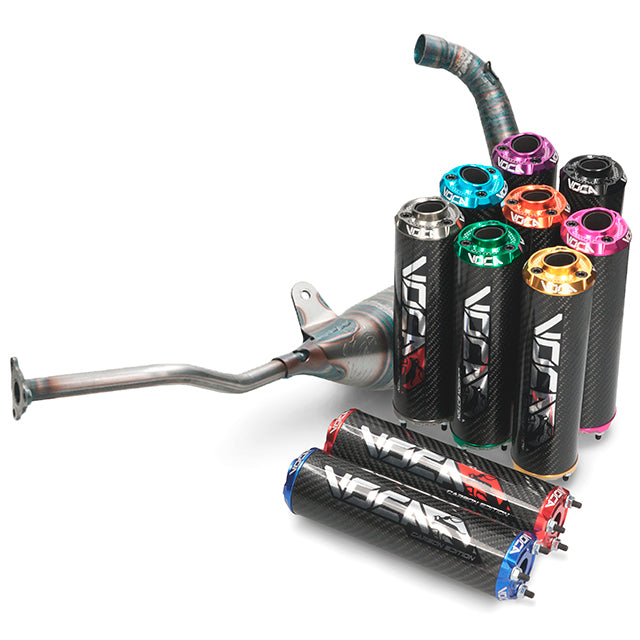 Escape VOCA Carbon Racing 80cc Yamaha TZR >2003 / Aprilia RS 99-04 - salida abajo