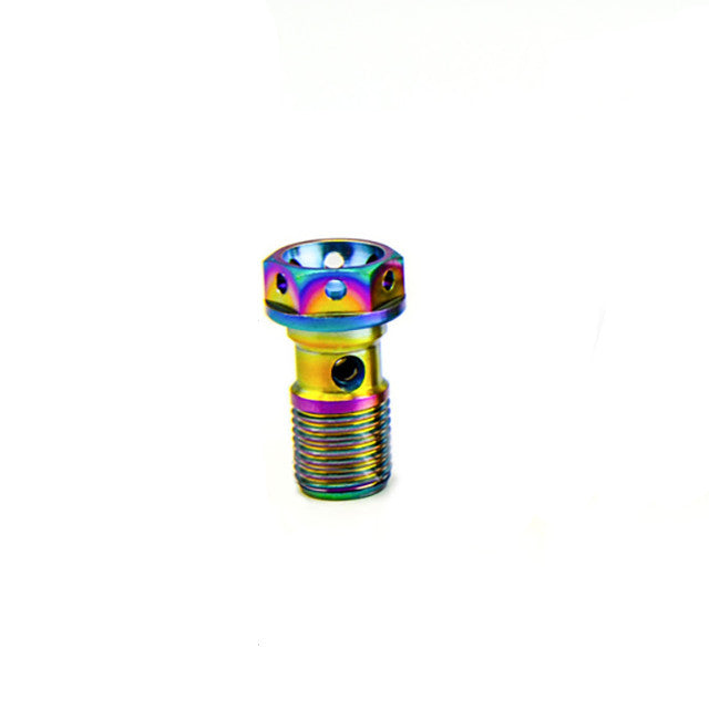 Racord M10 perforado titanium style Pitbike Allpro
