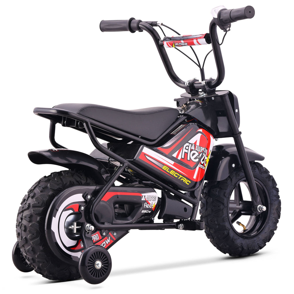 Mini Moto eléctrica FLT-E 250W-24V 110/50-6.50 Max 20 Km/h AllPro Rojo