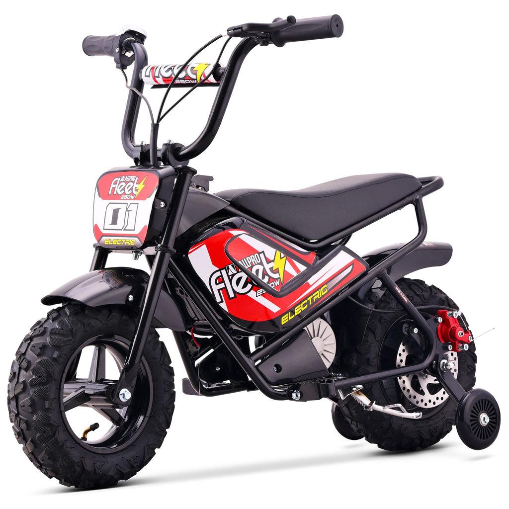 Mini Moto eléctrica FLT-E 250W-24V 110/50-6.50 Max 20 Km/h AllPro Rojo
