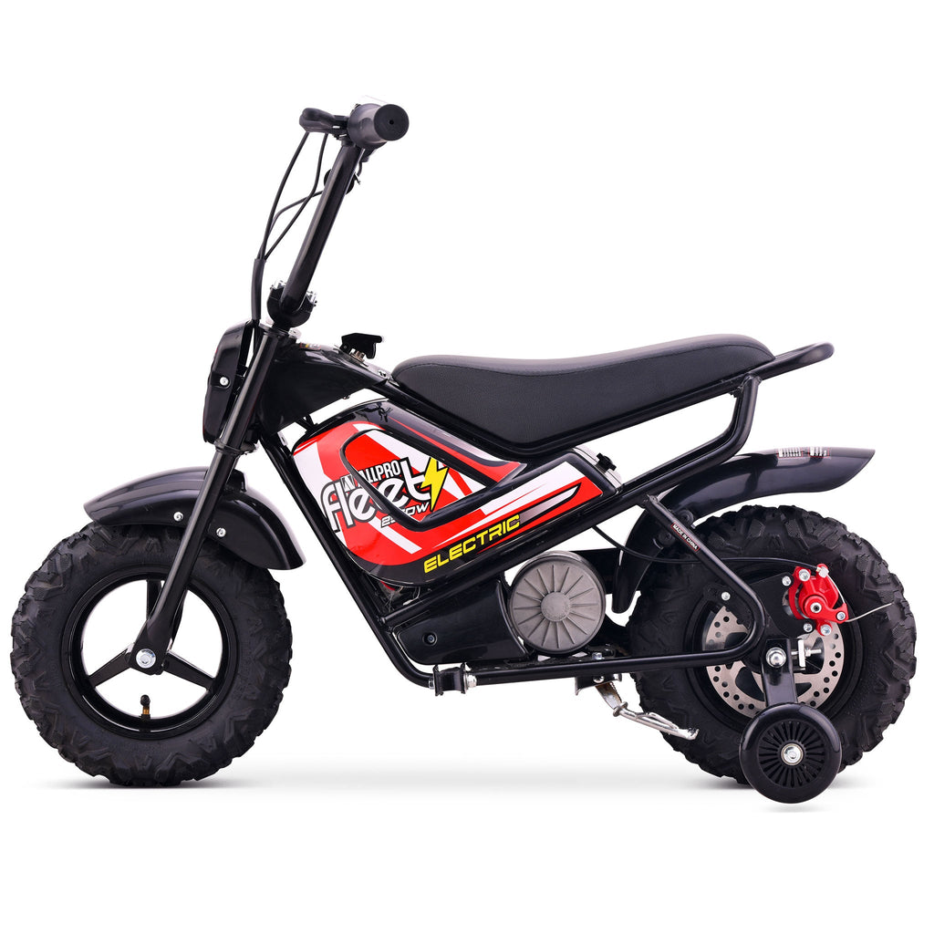 Mini Moto eléctrica FLT-E 250W-24V 110/50-6.50 Max 20 Km/h AllPro Rojo