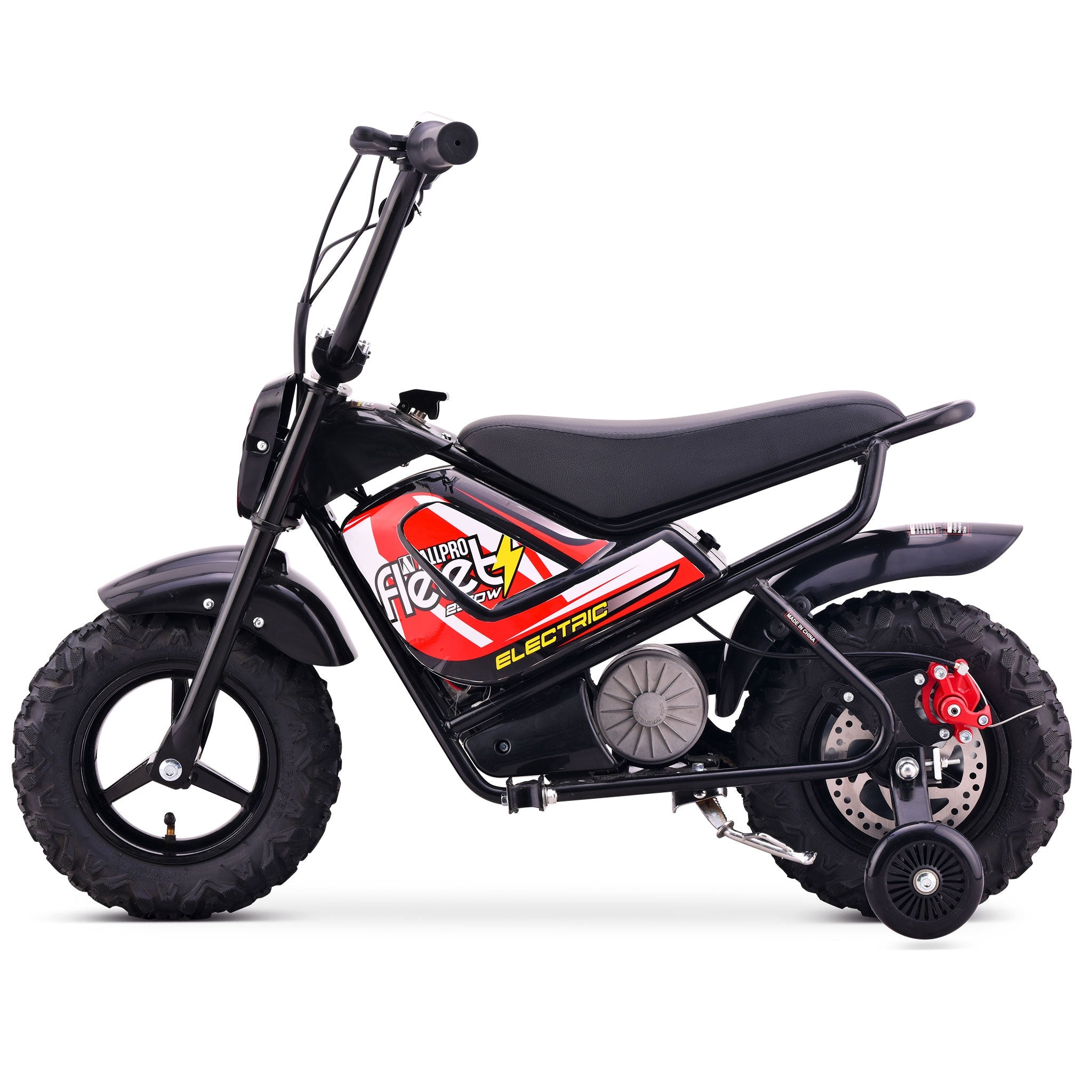 Mini Moto eléctrica FLT-E 250W-24V 110/50-6.50 Max 20 Km/h AllPro Rojo