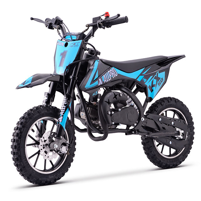 Minimoto KX 50cc AC 2.5cv AllPro - azul flúor