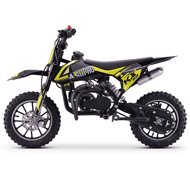 Minimoto KX 50cc AC 2.5cv AllPro - amarillo flúor