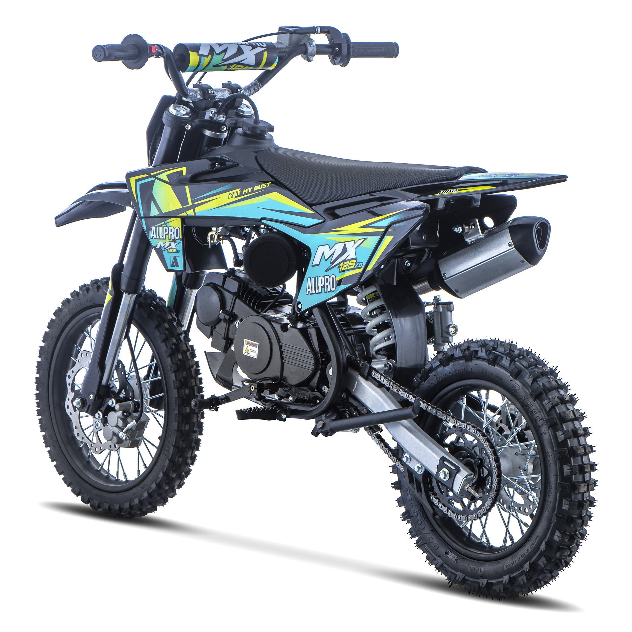 Pitbike infantil Cross MX 125 ZS 4T Zongshen semi-automática 14/12  AllPro Azul