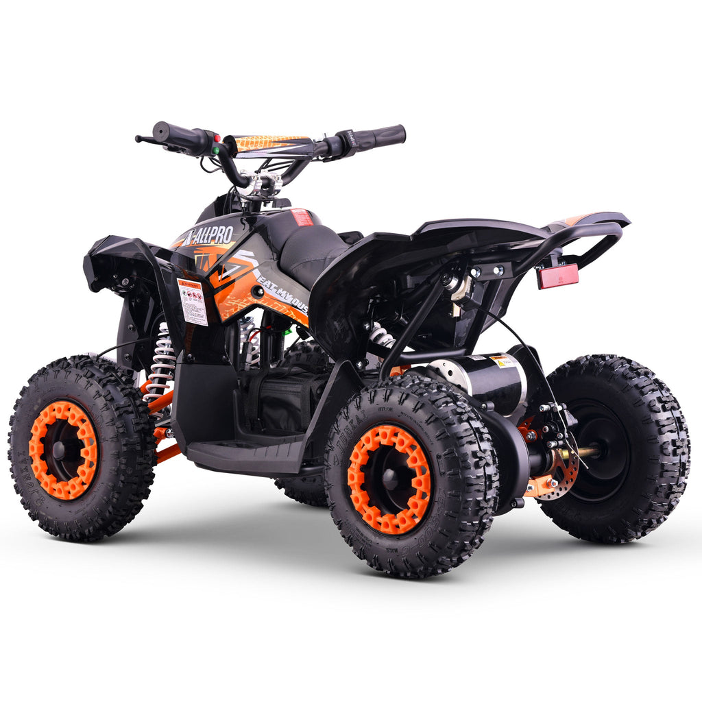 Mini Quad eléctrico QX-E 1.000W-36V-12Ah 4.10-6 Max 30 Km/h AllPro Naranja