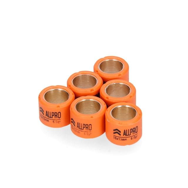 Rodillos 6 unidades 16x13 AllPro