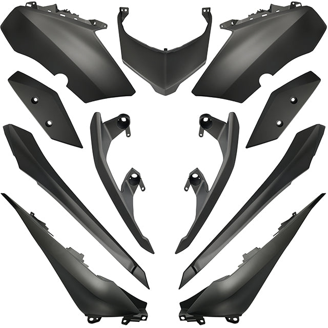 Kit carenados Yamaha X-Max 125/300 >21 11 piezas AllPro - gris oscuro metalizado
