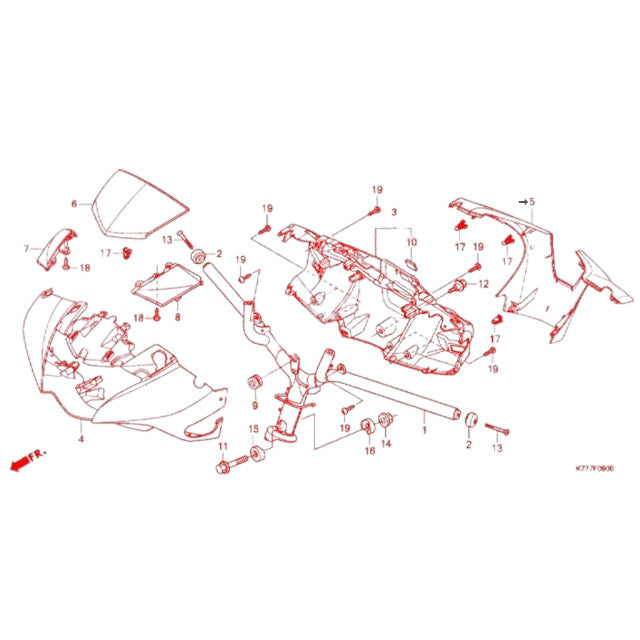 Cubretacómetro Honda SH 125/150 17-19 AllPro