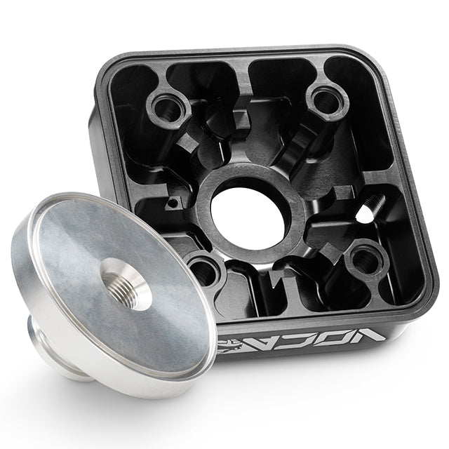 Culata modular VOCA Race Head RAW, culatín virgen, Yamaha DT LC/D - negro