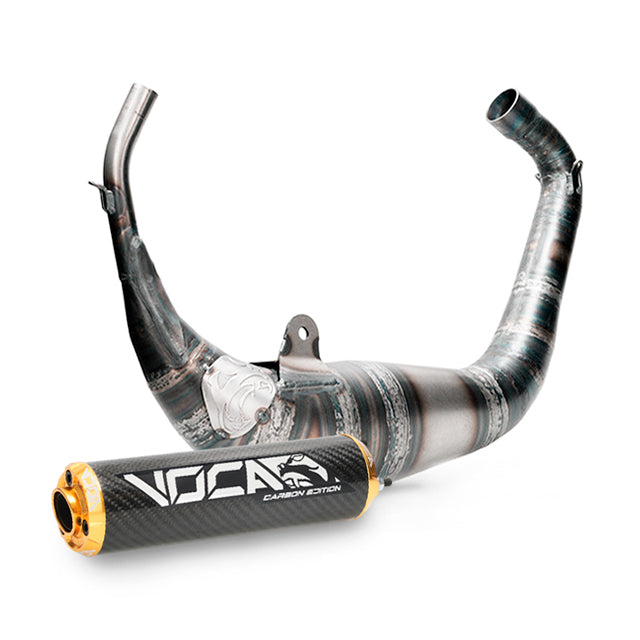 Escape VOCA Carbon Racing 80cc Aprilia RS >2006 / Derbi GPR >2004 - salida bajo colín
